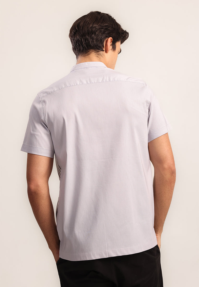 MOC - Kemeja Shanghai Lengan Panjang Pria Zayyan - Grey