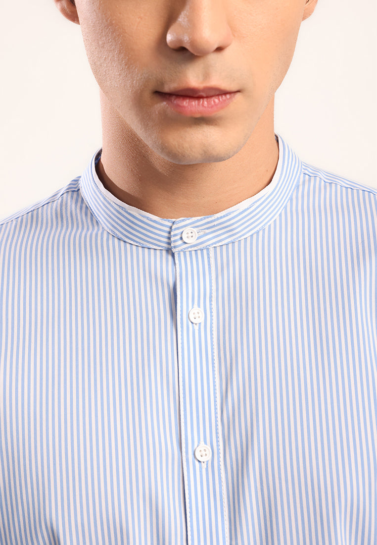 MOC x Habib Jafar Kemeja Shanghai Lengan Panjang Pria Zidan - Light Blue