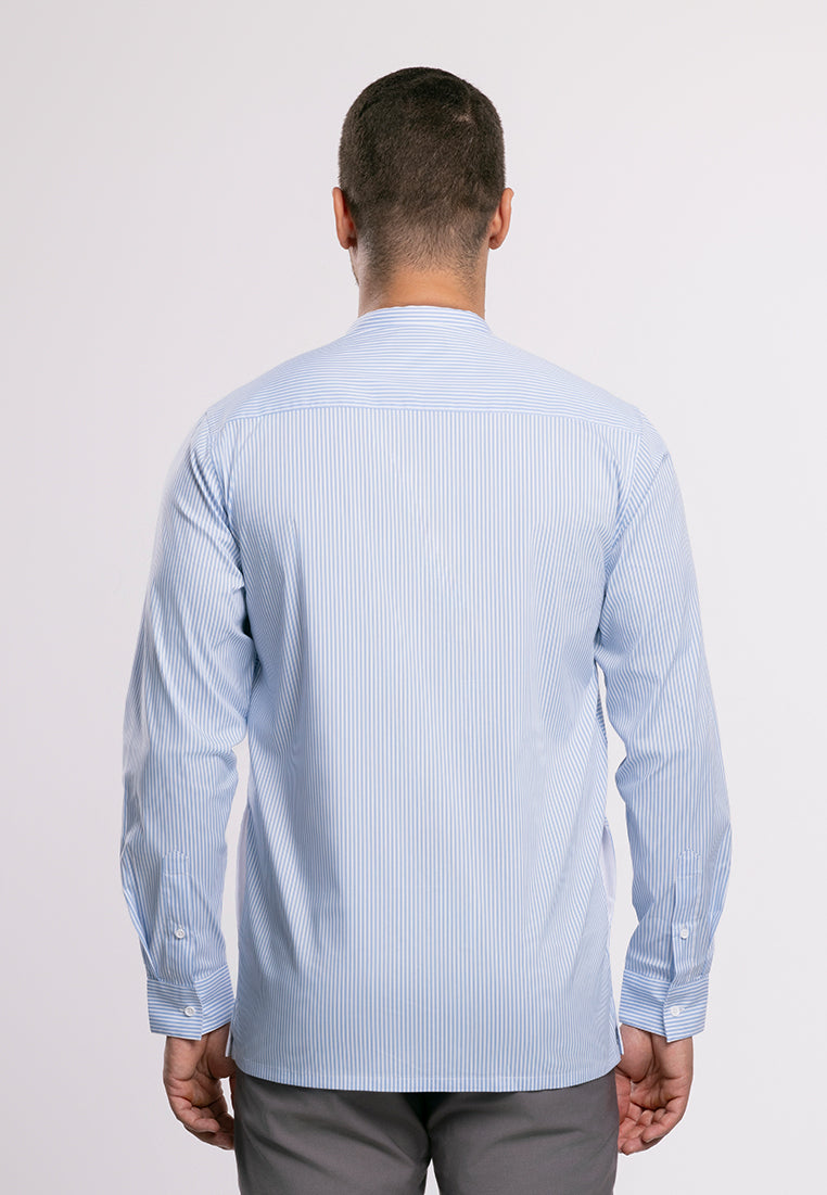 MOC - Kemeja Shanghai Lengan Panjang Pria Sadam - Light Blue