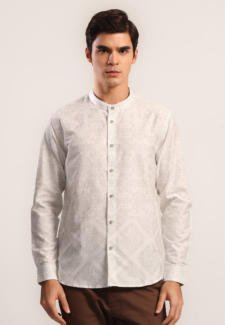 MOC Kemeja Shanghai Lengan Panjang Pria HAFIDH-LIGHT GREEN
