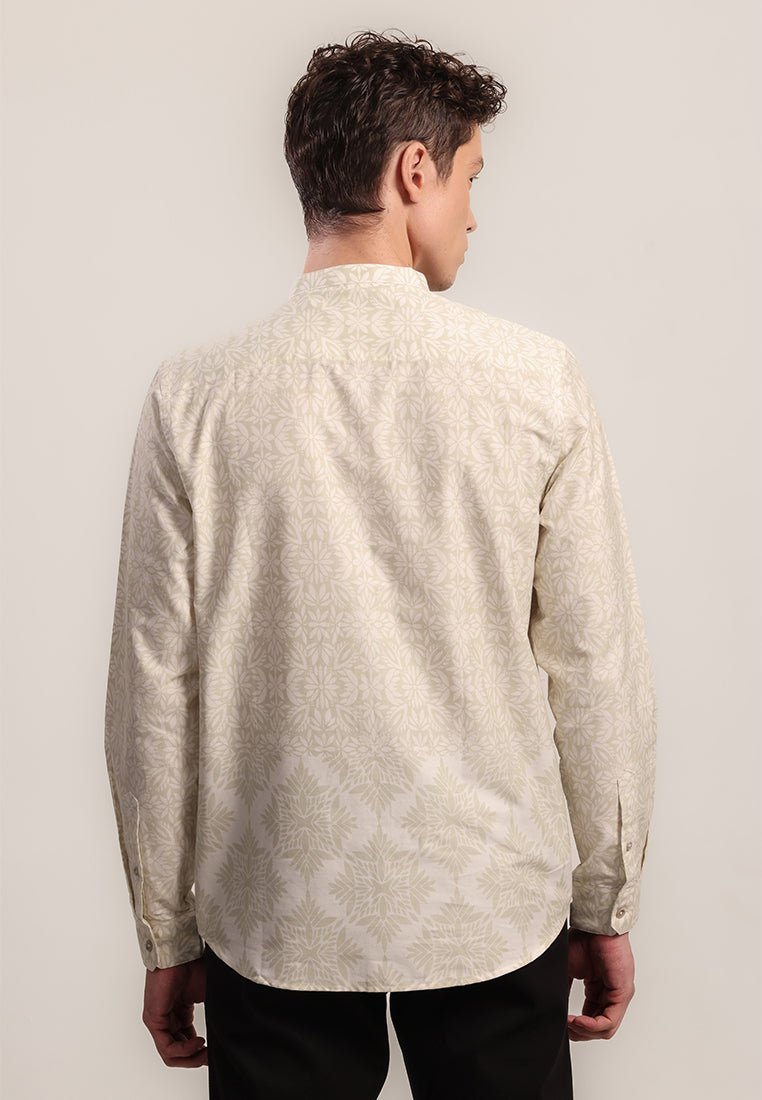 MOC Kemeja Lengan Panjang Pria MOHSIN - KHAKI
