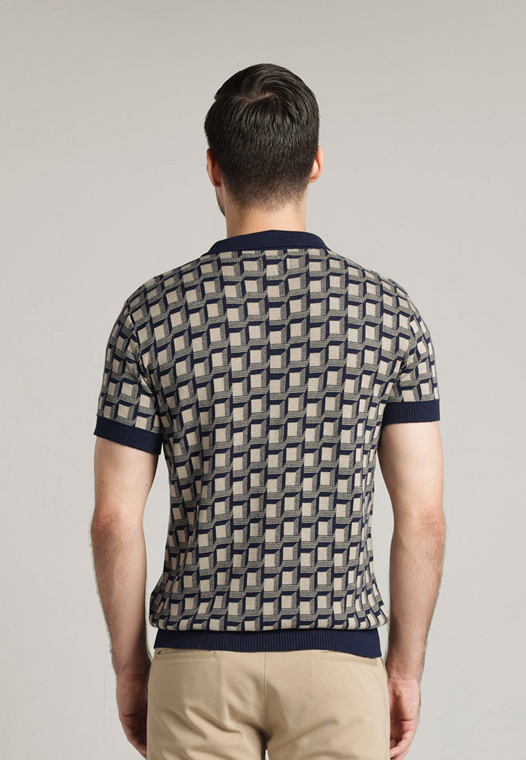 MOC - Kaos Polo Pria Lengan Pendek Parker - Navy