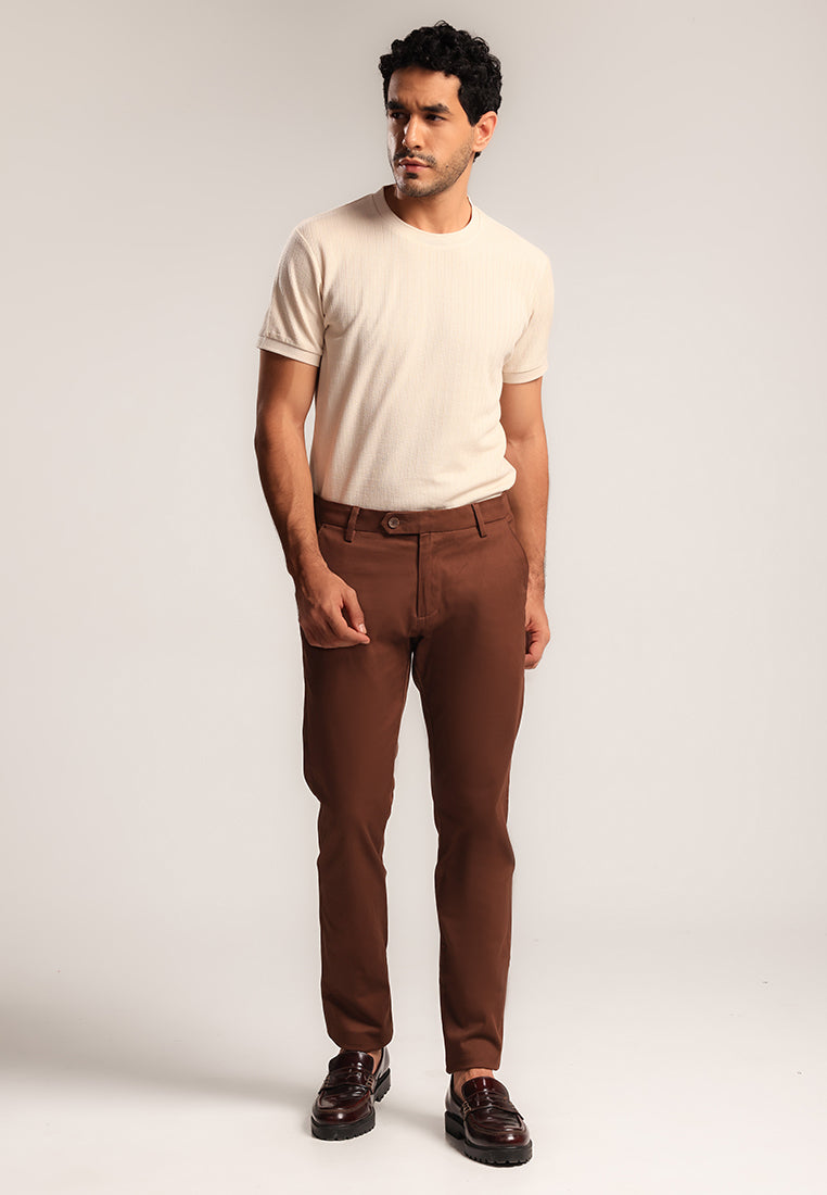 MOC - Celana Panjang Pria Andest - Dark Brown