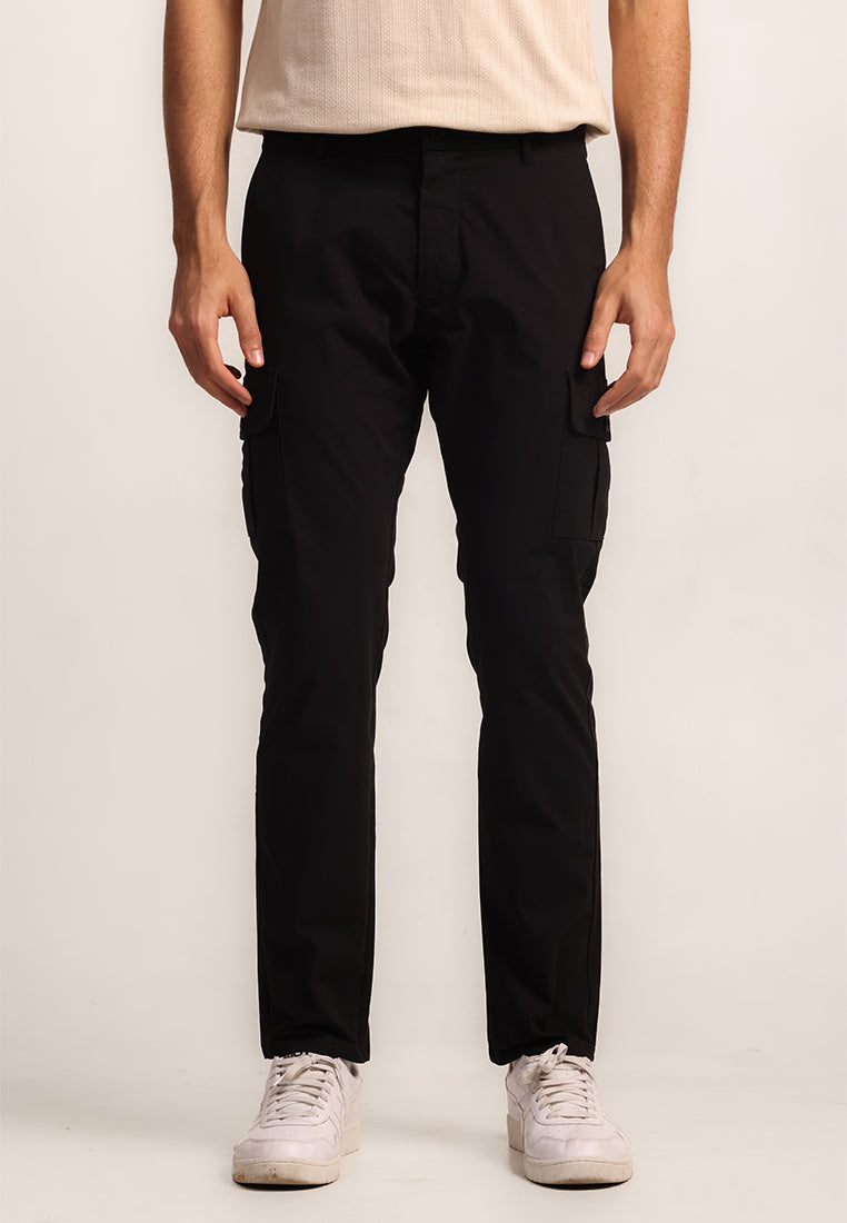 MOC - Celana Cargo Panjang Pria Chicago - Black