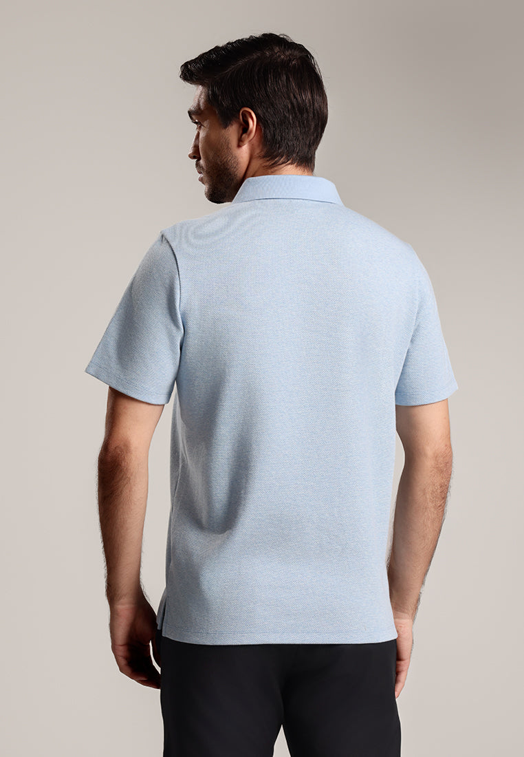 MOC - Kaos Polo Pria Lengan Pendek Byrne - Blue