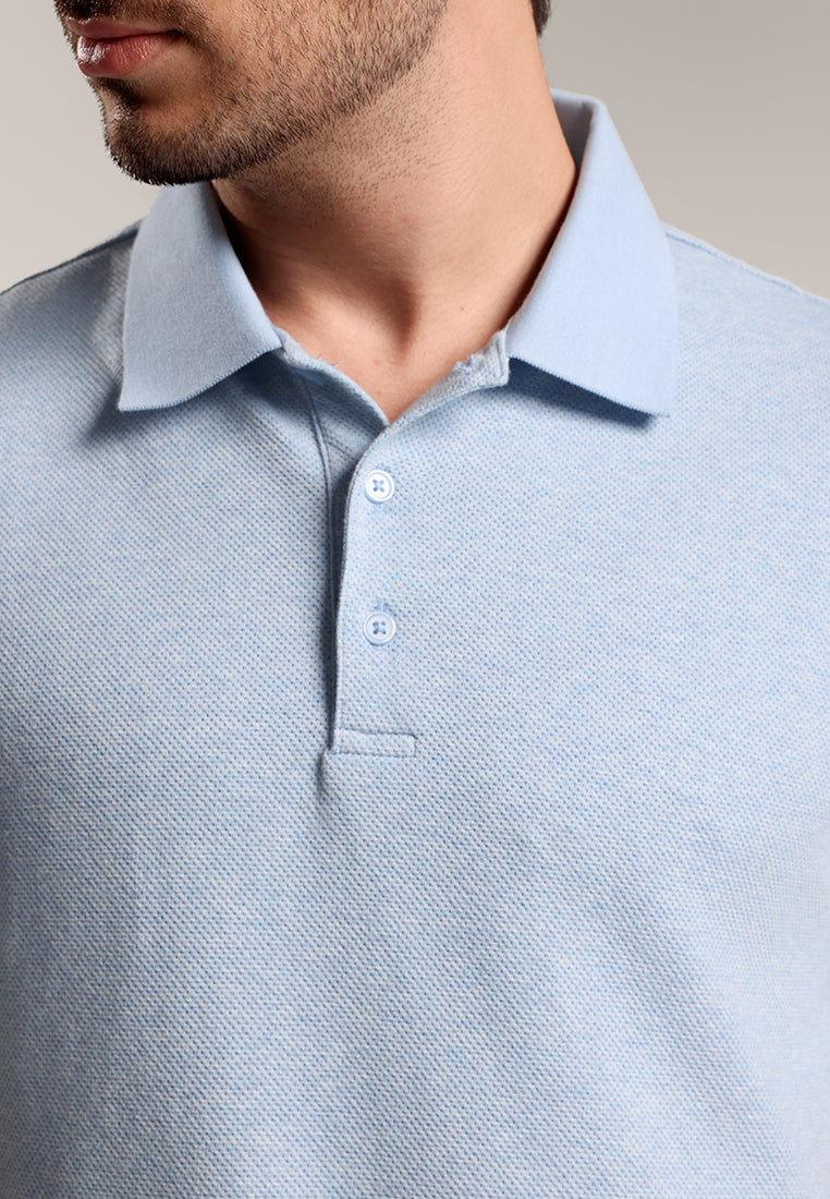 MOC - Kaos Polo Pria Lengan Pendek Byrne - Blue