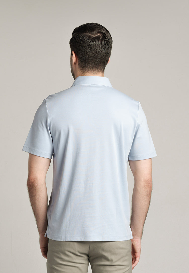 MOC - Kaos Polo Pria Lengan Pendek Ciro - Light Blue