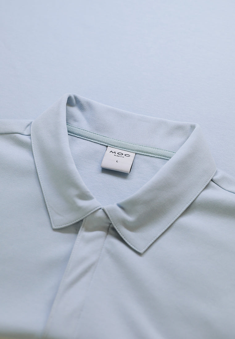 MOC - Kaos Polo Pria Lengan Pendek Ciro - Light Blue