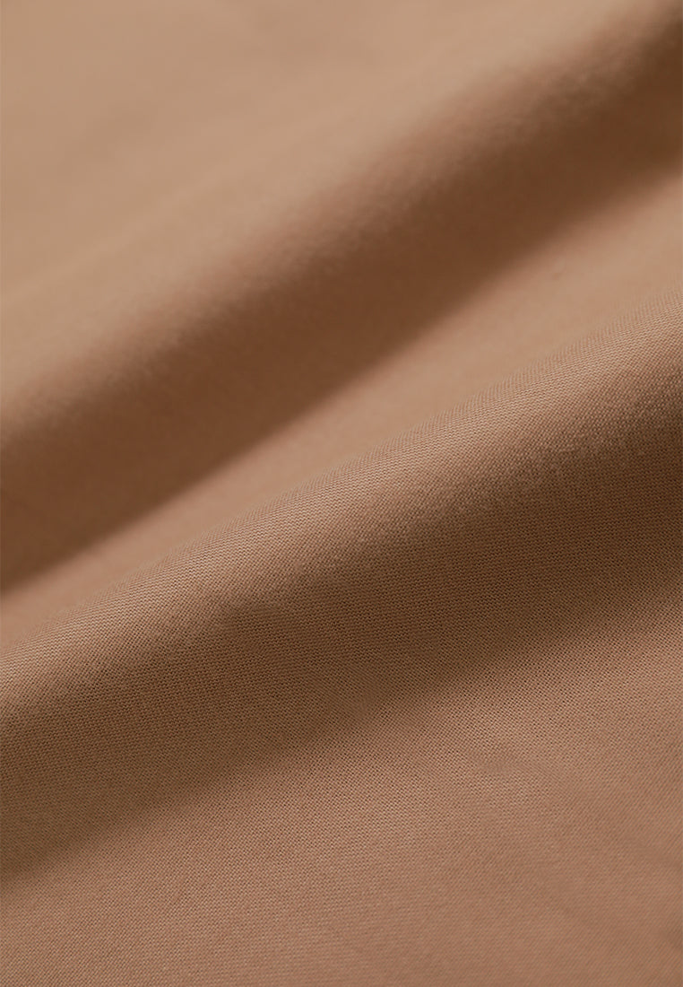 MOC Kemeja Lengan Pendek Pria Ehno - Light Brown
