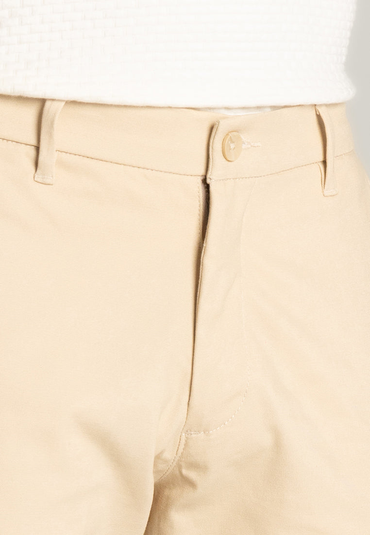 MOC - Celana Panjang Cargo Polos Pria Zico - Beige