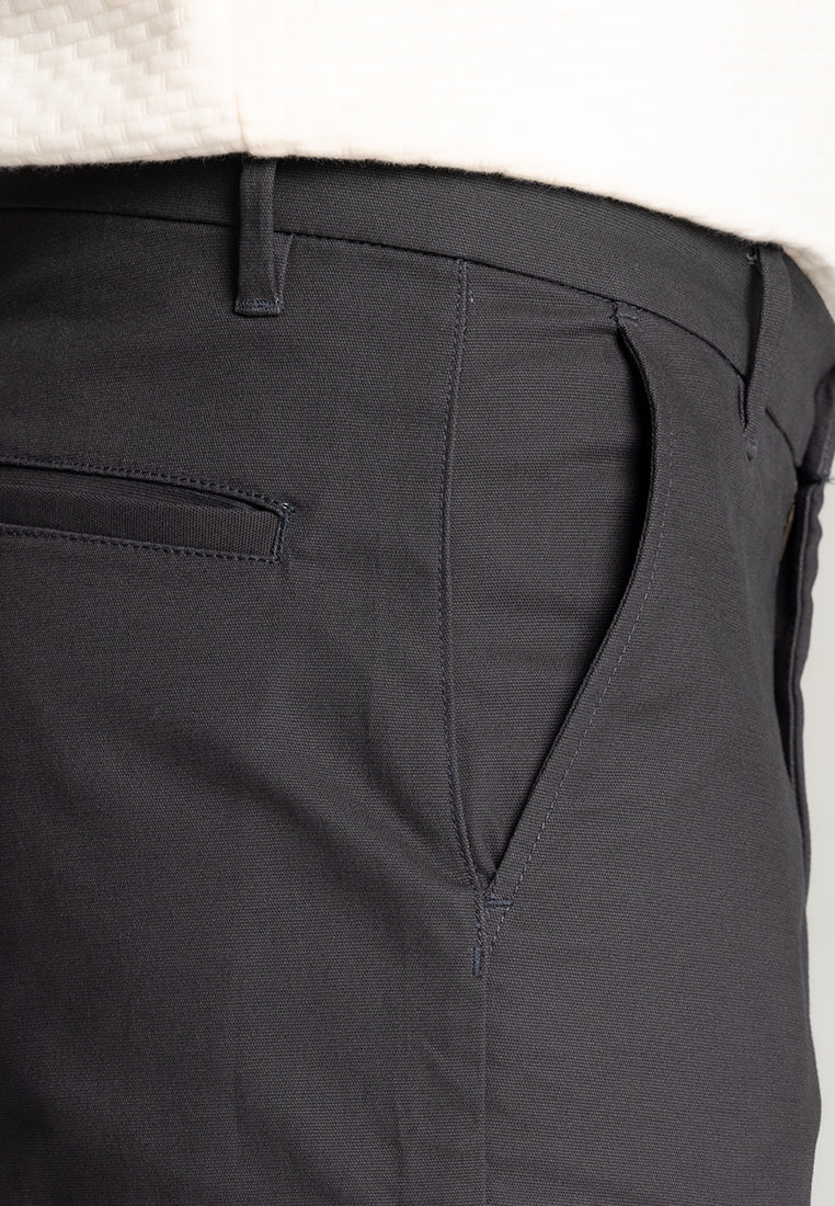 MOC - Celana Panjang Cargo Polos Pria Zico - Dark Grey