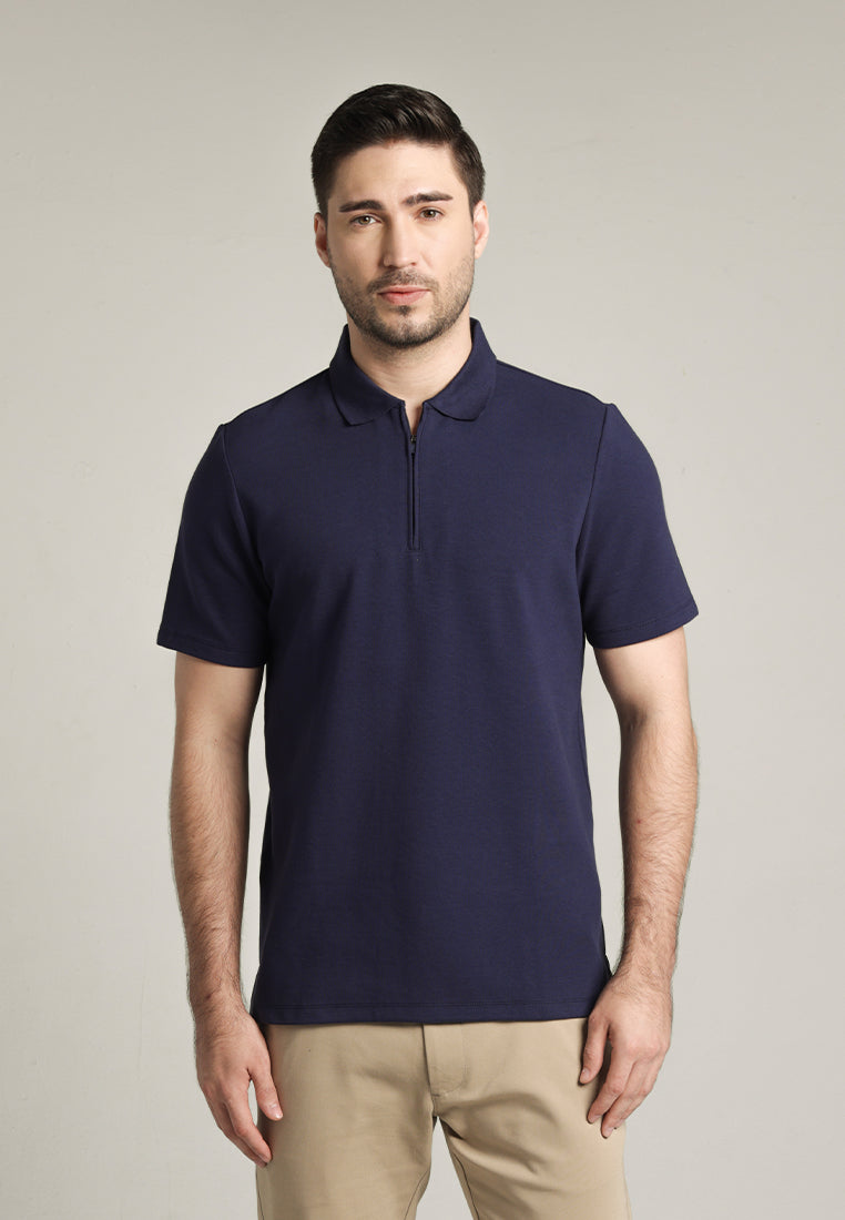 MOC - Kaos Polo Pria Lengan Pendek Davidde - Navy