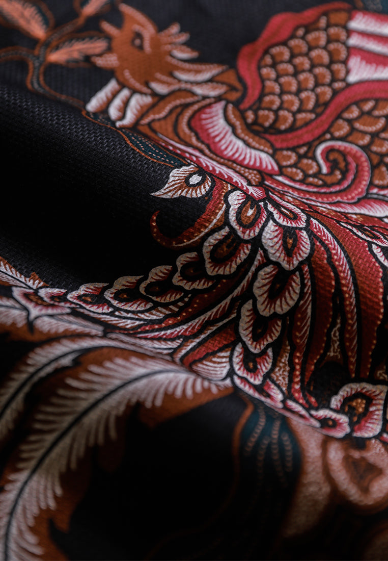 MOC - Kemeja Batik Pria Lengan Pendek Jayagrana - Brown