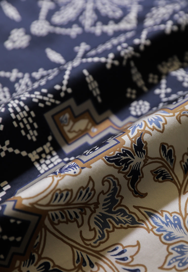 MOC - Kemeja Batik Pria Lengan Panjang Bhaskara - Beige
