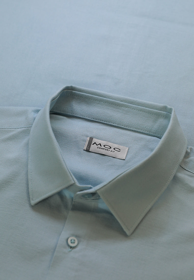 MOC Kemeja Lengan Pendek Pria Ehno - Light Blue