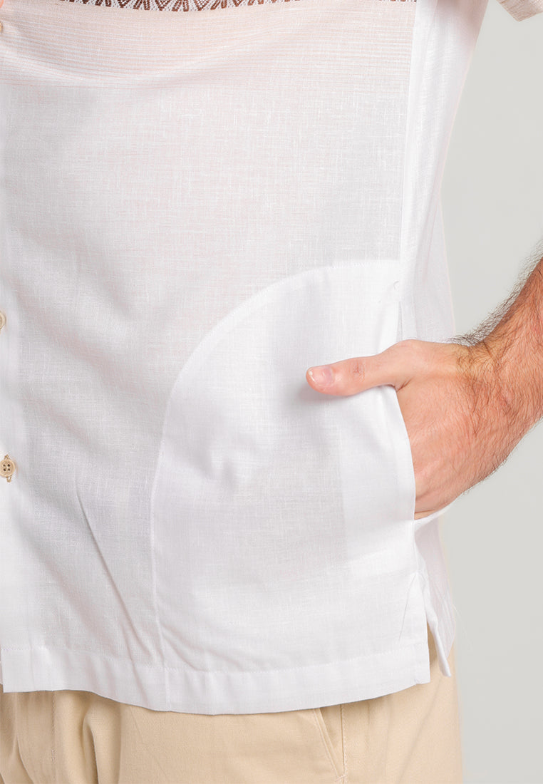 MOC Kemeja Koko Lengan Pendek Pria Riyadh B - Khaki