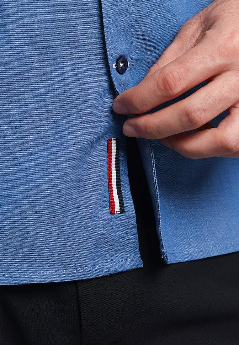 MOC Kemeja Lengan Panjang Pria Sydney - Light Blue