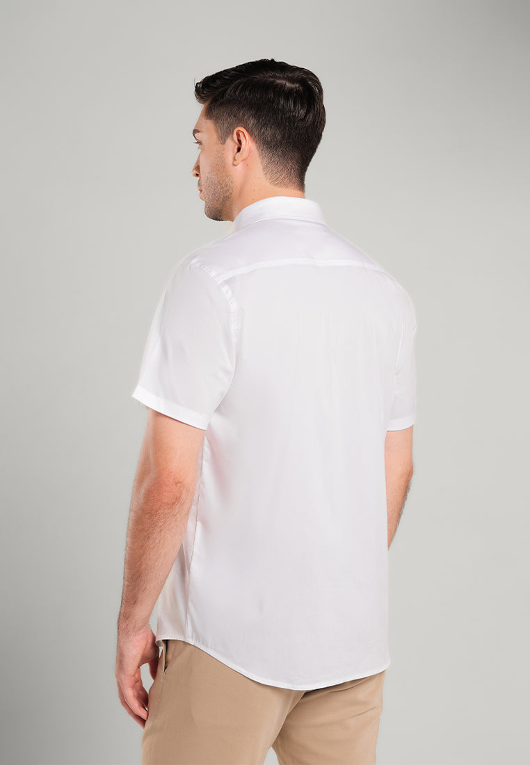 MOC Kemeja Lengan Pendek Cullen - White