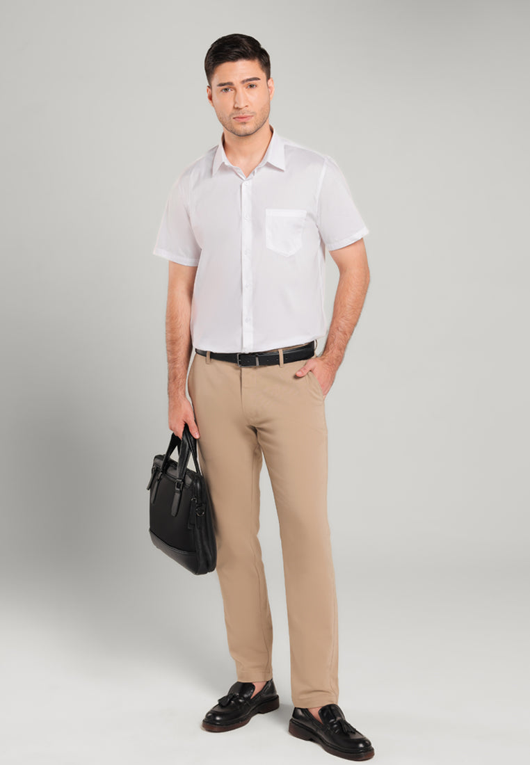 MOC Kemeja Lengan Pendek Cullen - White