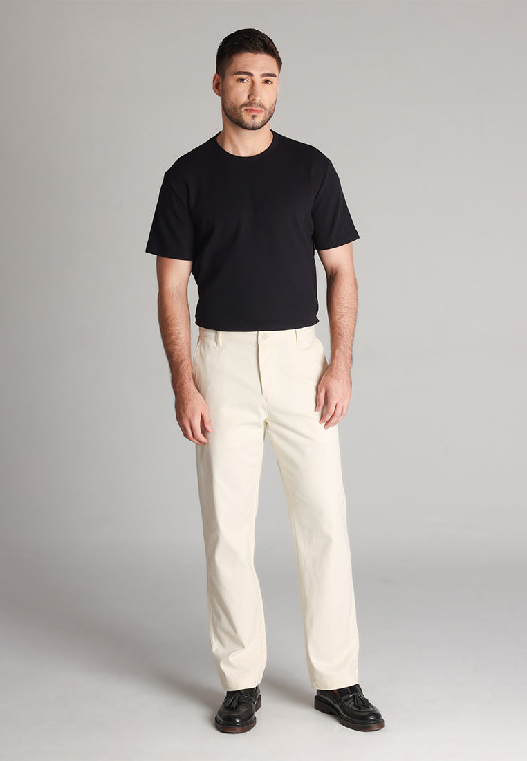 MOC - Celana Panjang Chinos Pria Ward - Offwhite