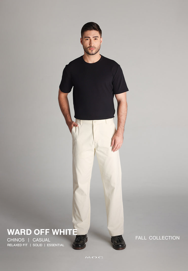 MOC - Celana Panjang Chinos Pria Ward - Offwhite