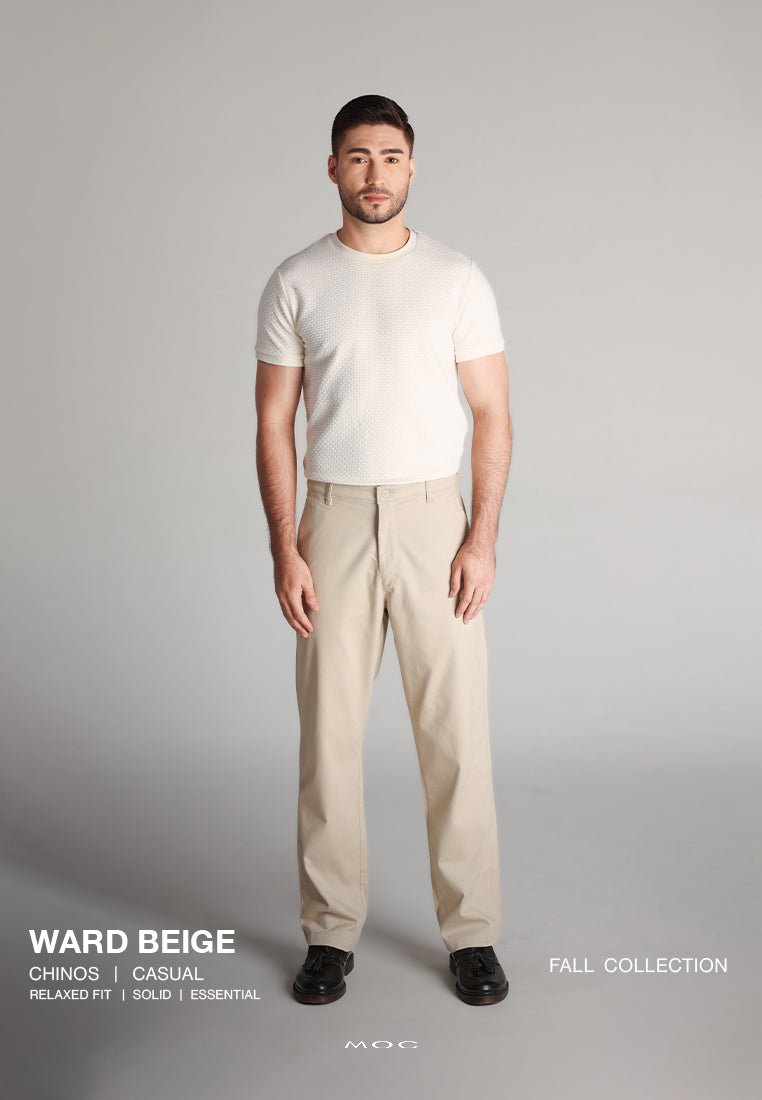 MOC - Celana Panjang Chinos Pria Ward - Beige