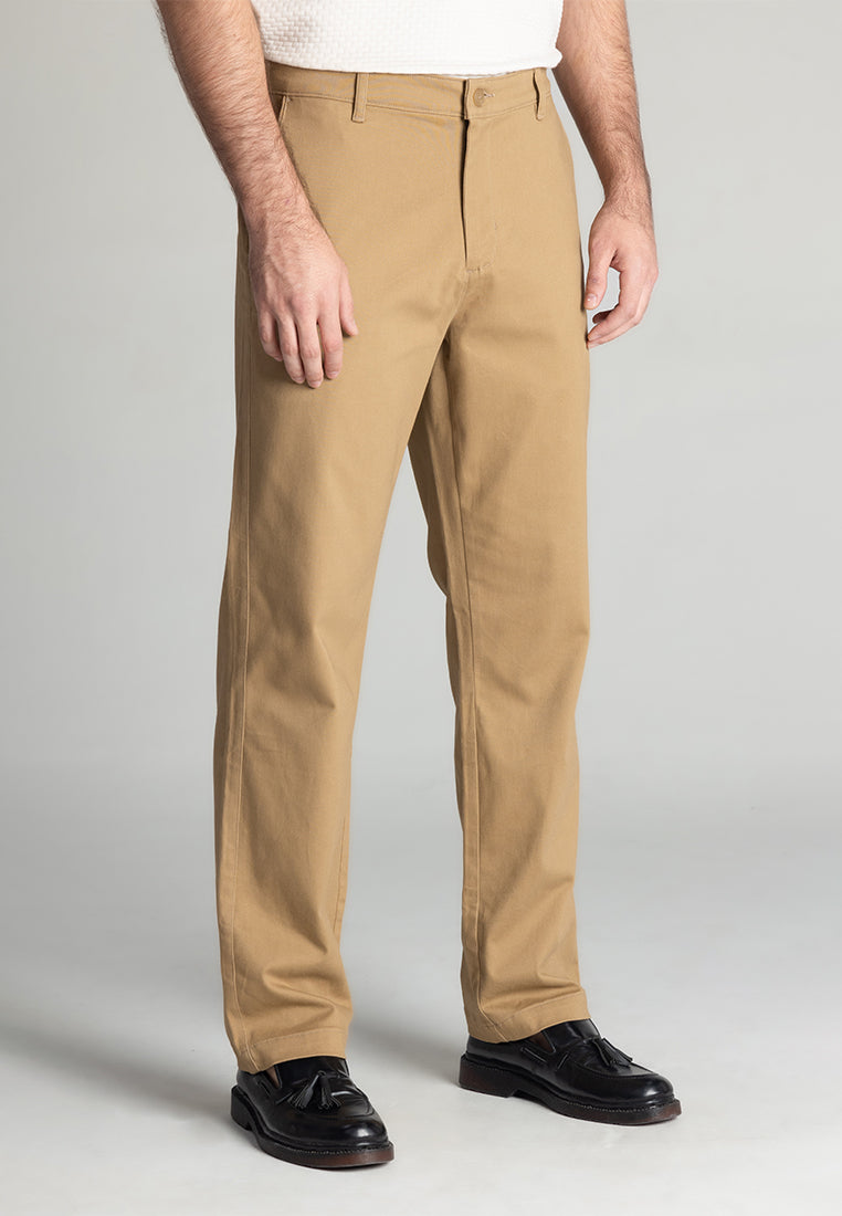 MOC - Celana Panjang Chinos Pria Ward - Brown
