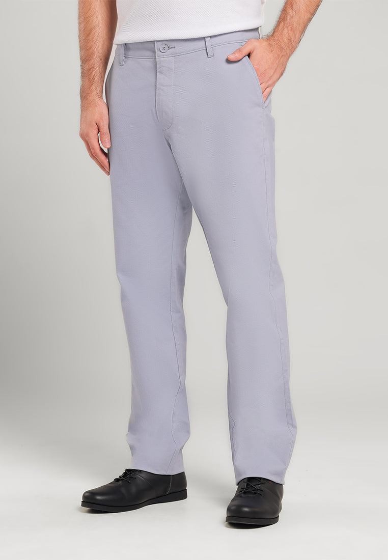 MOC Celana Panjang Chinos Pria Regular Fit Svarga - Light Grey