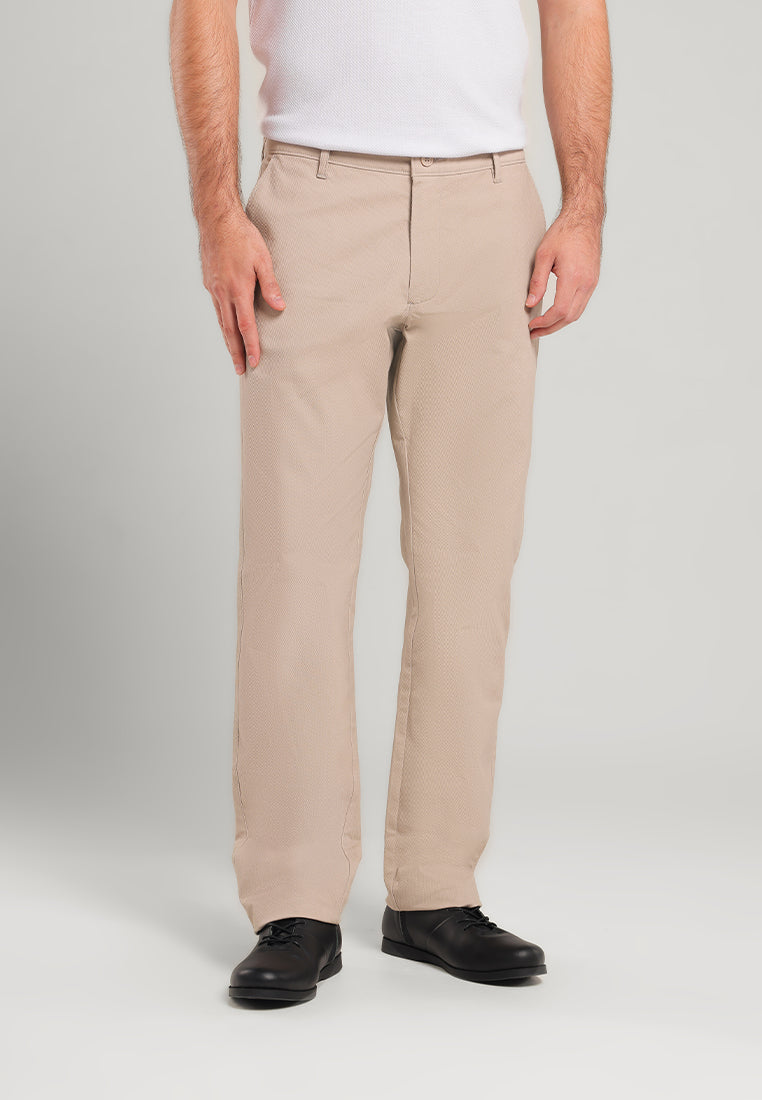 MOC Celana Panjang Chinos Pria Regular Fit Svarga - Dark Khaki