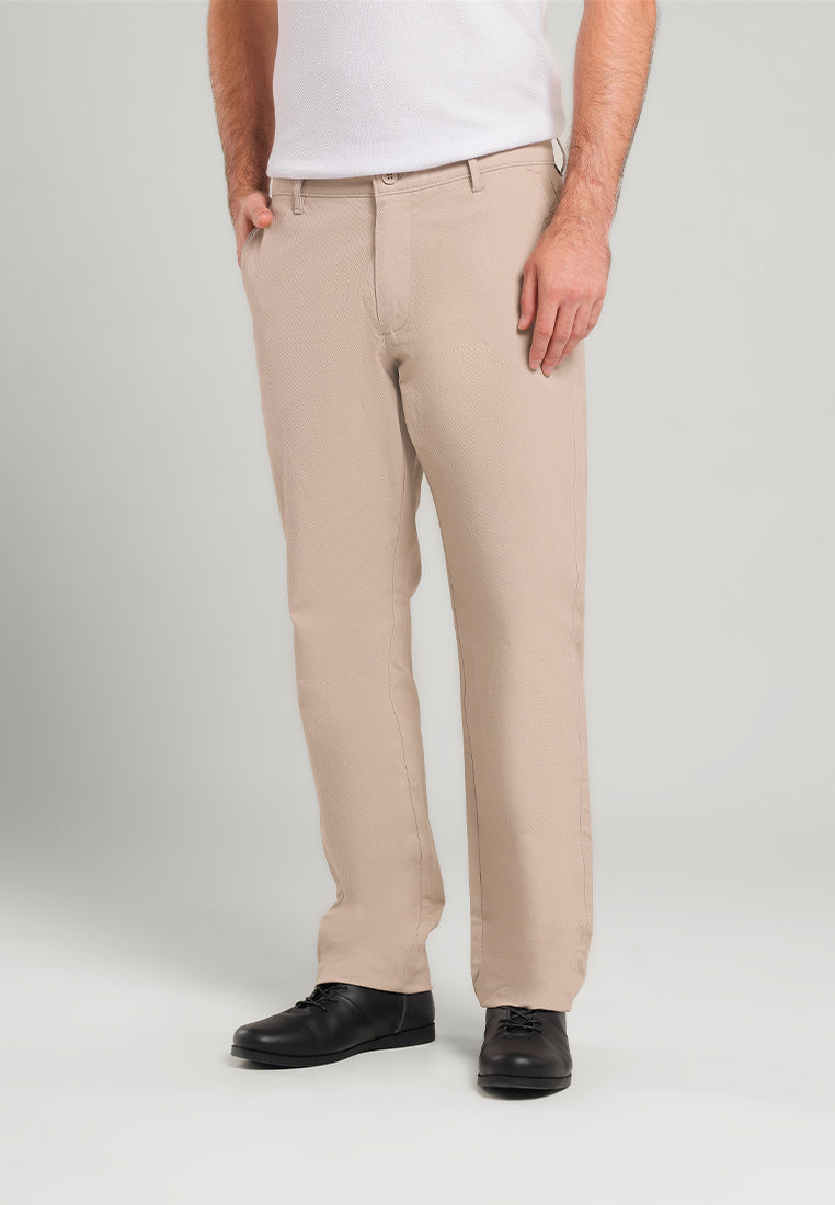 MOC Celana Panjang Chinos Pria Regular Fit Svarga - Dark Khaki