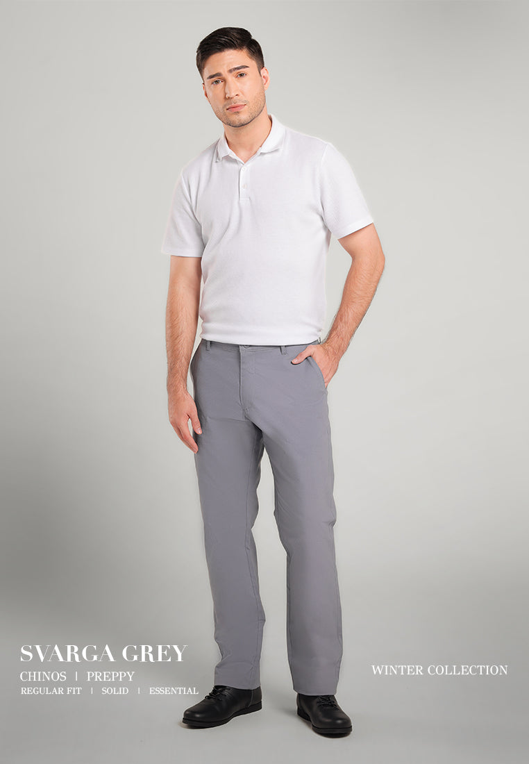 MOC Celana Panjang Chinos Pria Regular Fit Svarga - Grey