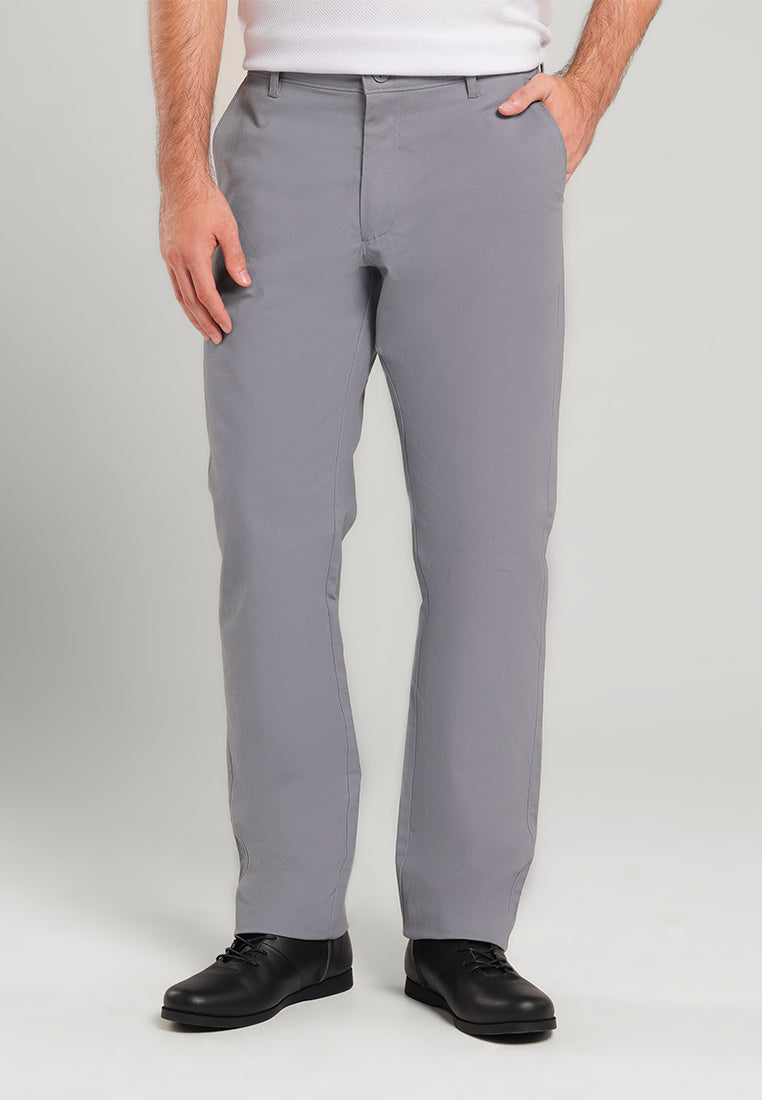 MOC Celana Panjang Chinos Pria Regular Fit Svarga - Grey
