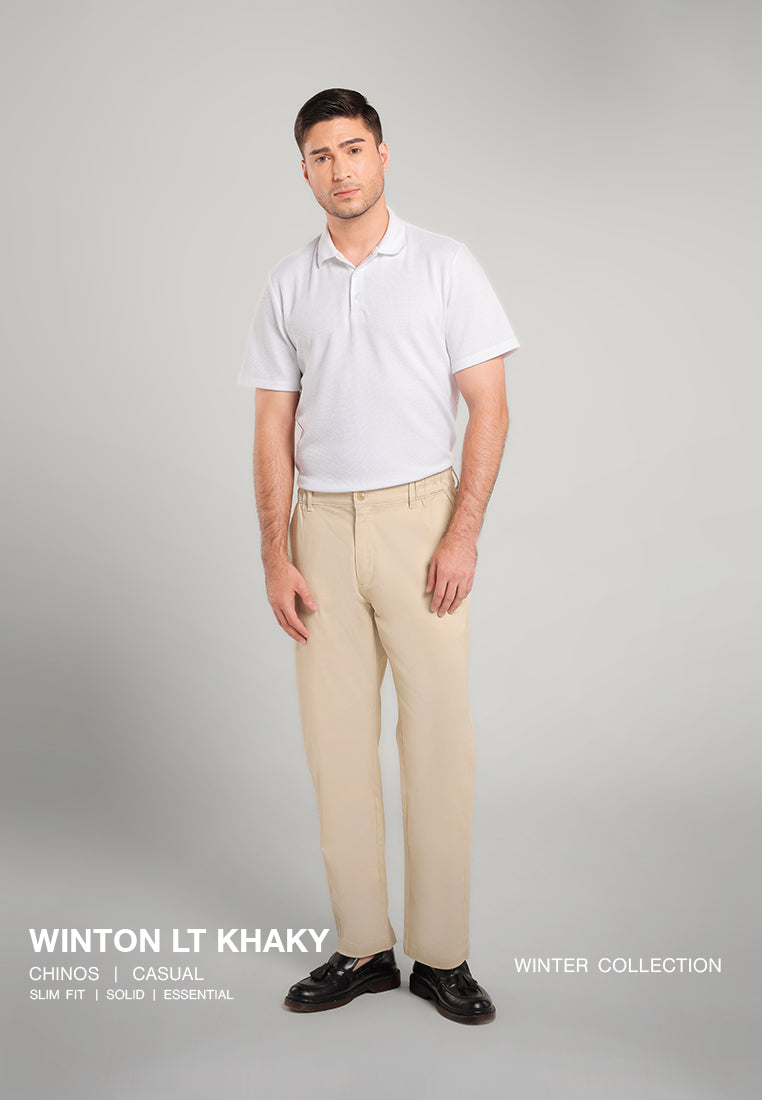 MOC Celana Panjang Chinos Pria Winton - Light Khaky