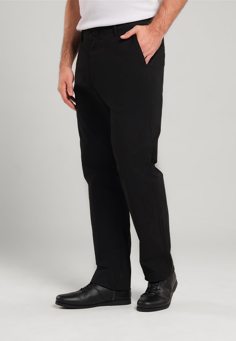 MOC Celana Panjang Chinos Pria Regular Fit Svarga - Black