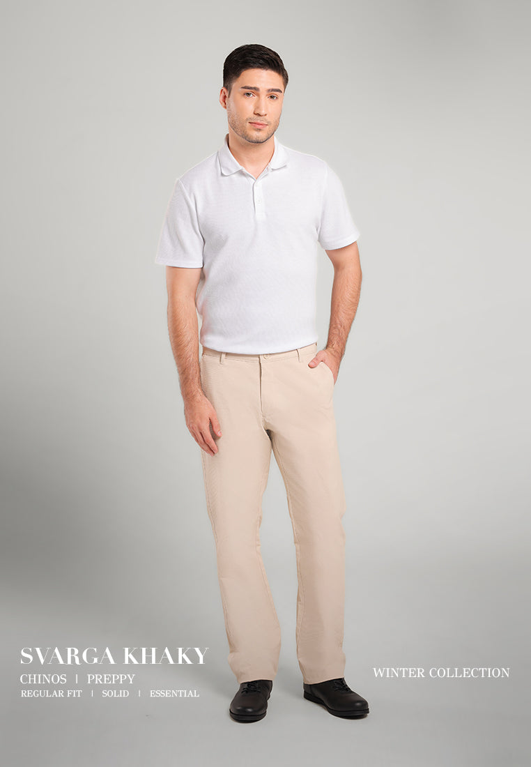 MOC Celana Panjang Chinos Pria Regular Fit Svarga - Khaki