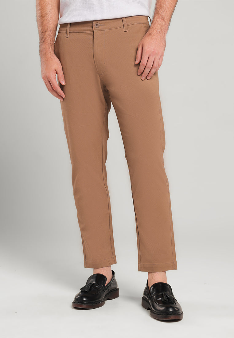 MOC Celana Panjang Ankle Pants Pria Wendel - Brown