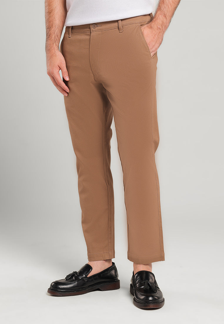 MOC Celana Panjang Ankle Pants Pria Wendel - Brown