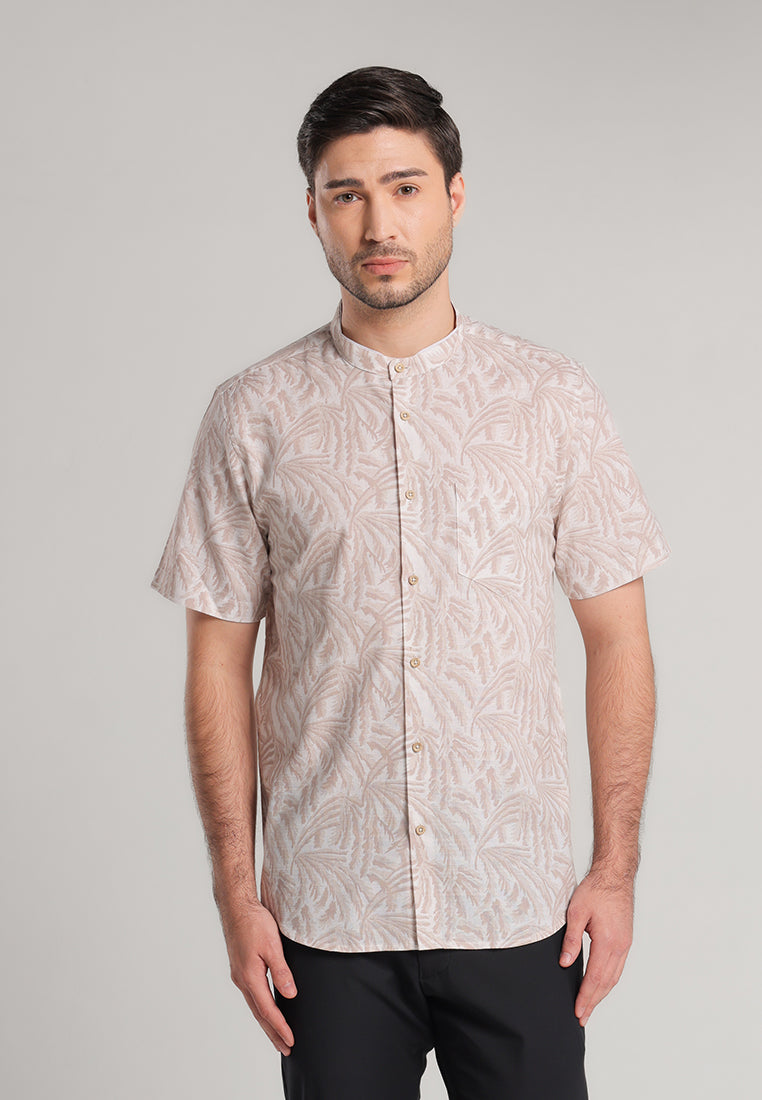 MOC - Kemeja Shanghai Lengan Pendek Pria Arafah - White