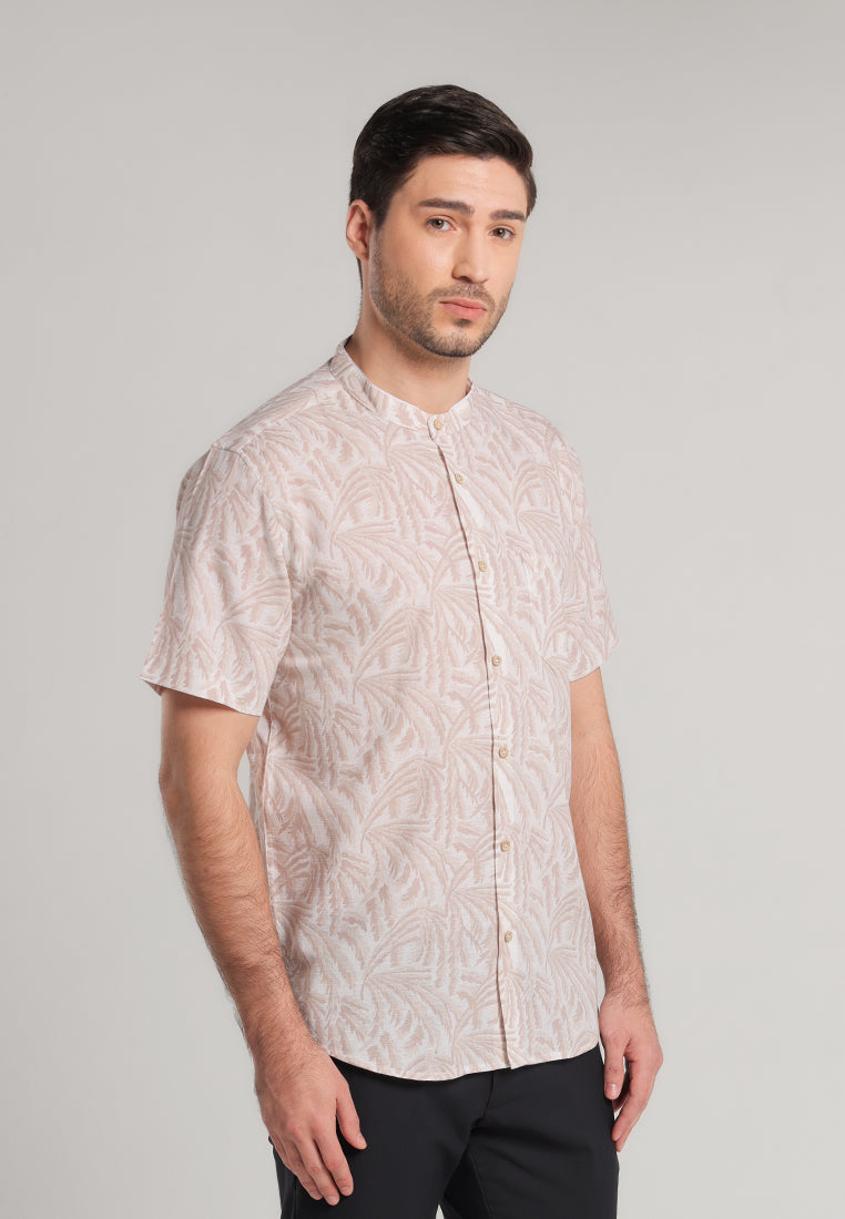 MOC - Kemeja Shanghai Lengan Pendek Pria Arafah - White