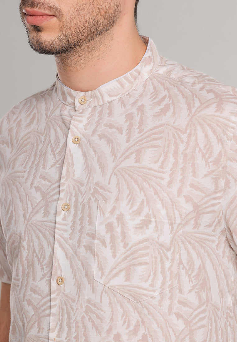 MOC - Kemeja Shanghai Lengan Pendek Pria Arafah - White