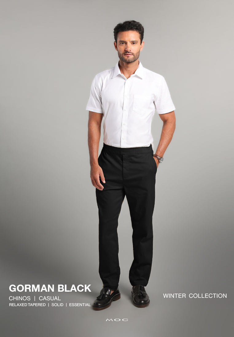 MOC - Celana Panjang Chinos Pria Gorman - Black