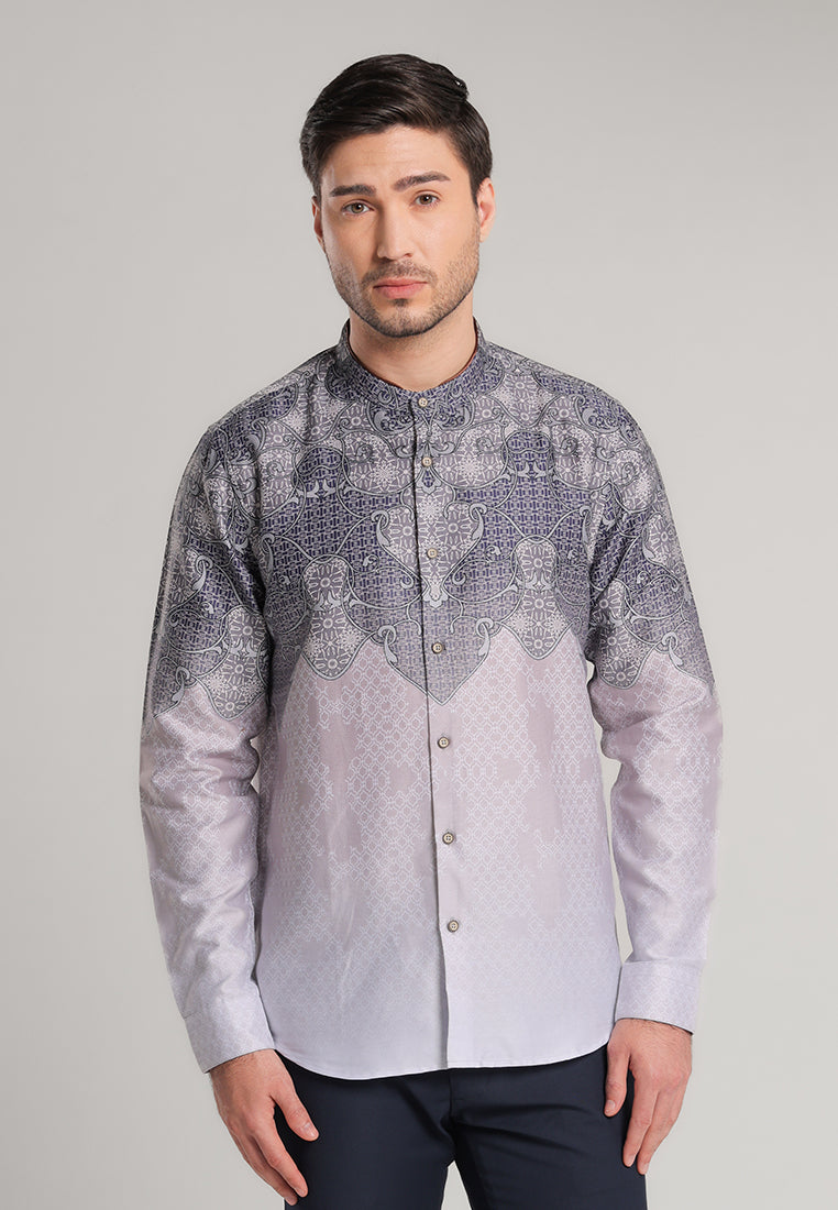 MOC Kemeja Shanghai Lengan Panjang Pria Shadiq - Brown