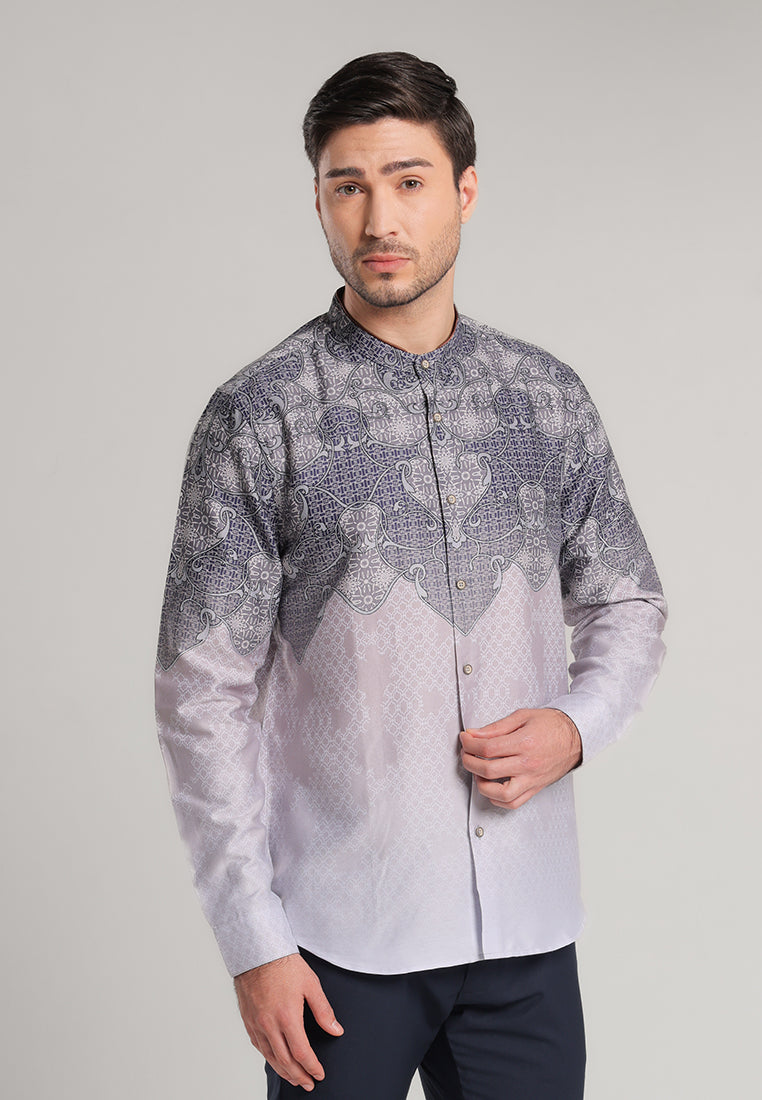 MOC Kemeja Shanghai Lengan Panjang Pria Shadiq - Brown