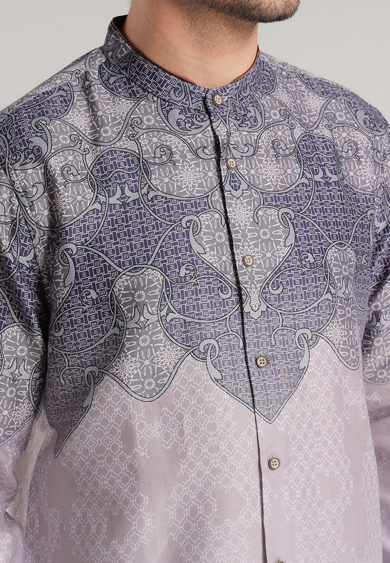 MOC Kemeja Shanghai Lengan Panjang Pria Shadiq - Brown