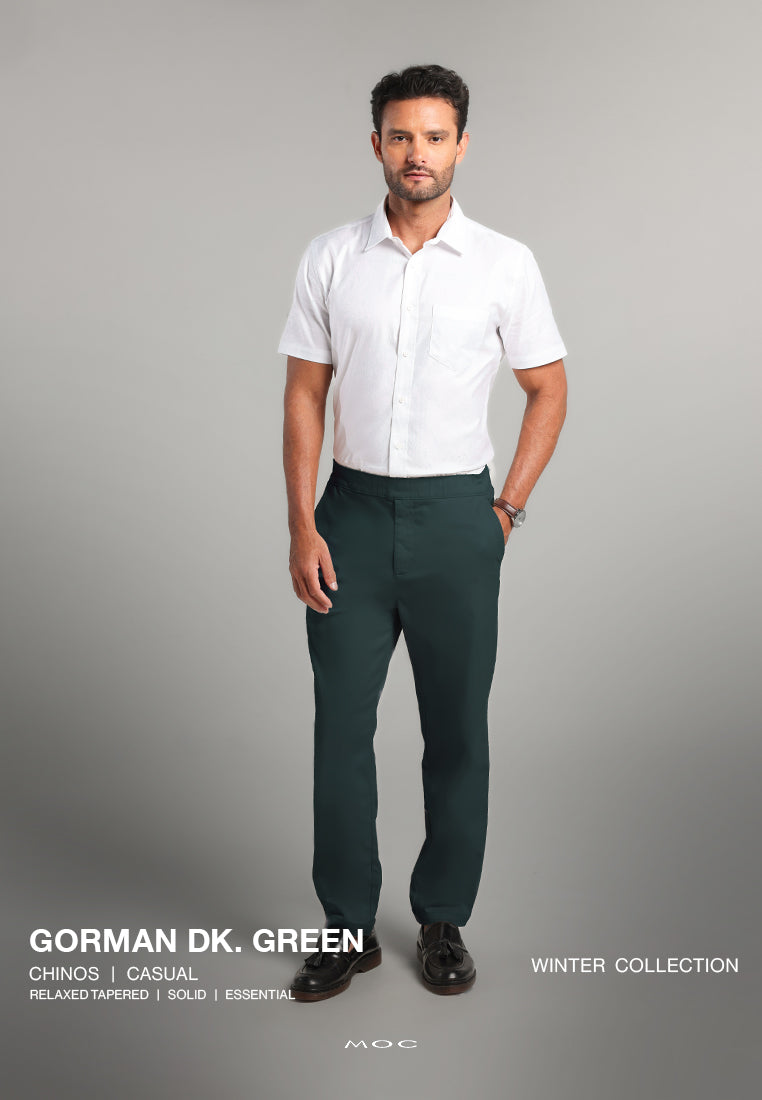MOC - Celana Panjang Chinos Pria Gorman - Dark Green
