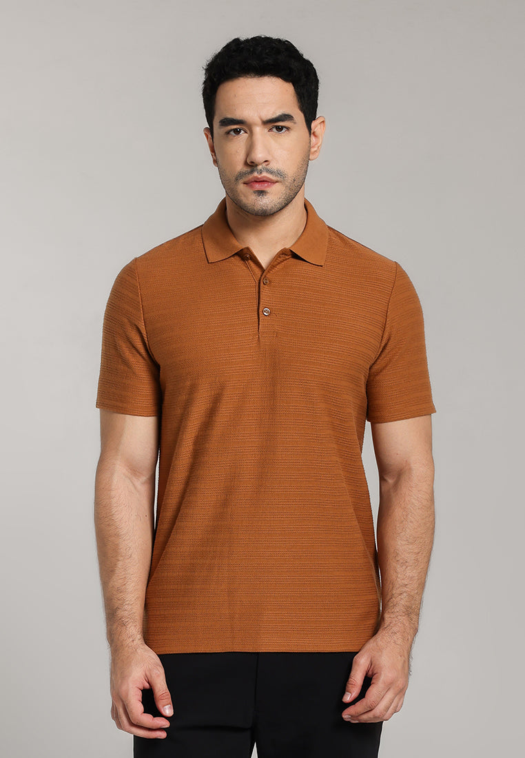MOC - Kaos Polo Pria Lengan Pendek Arvin - Orange
