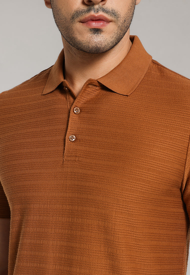 MOC - Kaos Polo Pria Lengan Pendek Arvin - Orange