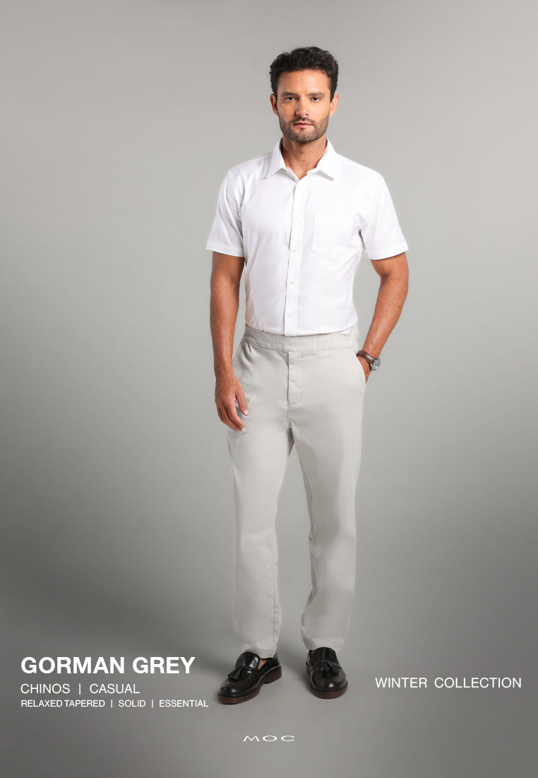 MOC - Celana Panjang Chinos Pria Gorman - Light Grey