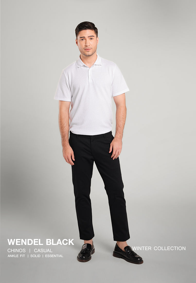 MOC Celana Panjang Ankle Pants Pria Wendel - Black