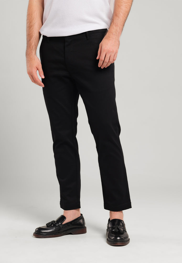 MOC Celana Panjang Ankle Pants Pria Wendel - Black